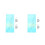 2Sets Durable Plastic Patchwork Ruler Sky-Blue for Home Sewing 4