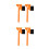 4Pcs Orange Car Snow ABS Brush Windshield Ice Removal Tool 5