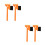 4Pcs Orange Car Snow ABS Brush Windshield Ice Removal Tool 4