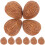 40Pcs Brown Simulation Almonds Fake Nuts for Home Decoration 10