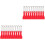 20Pcs Durable Red Plastic Scratch Off Tools for Tickets 4
