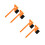 4Pcs Orange Car Snow ABS Brush Windshield Ice Removal Tool 3