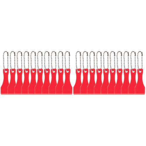 20Pcs Durable Red Plastic Scratch Off Tools for Tickets 2