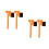 4Pcs Orange Car Snow ABS Brush Windshield Ice Removal Tool 6