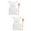2Sets Bear Shape Ceramic Honey Jars with Wooden Mixing Dipper Stick 9