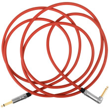 3Pcs Guitar Audio Cables Copper Core Red Rubber Bass Effect Wire