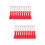 20Pcs Durable Red Plastic Scratch Off Tools for Tickets 8