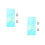 2Sets Durable Plastic Patchwork Ruler Sky-Blue for Home Sewing 5