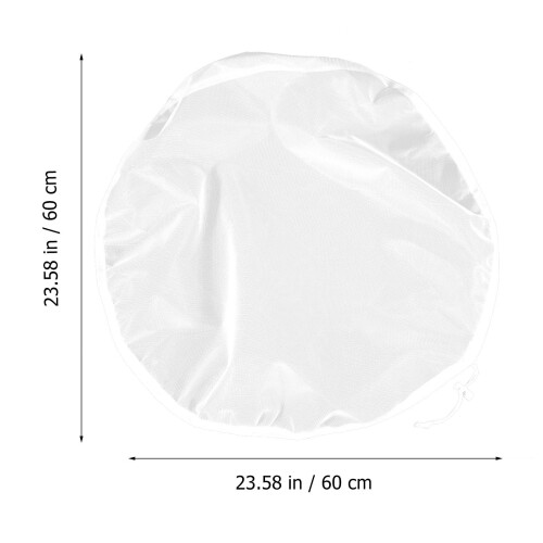 5St Wit Polyester Regenwatervat Beschermnet Lichtgewicht En Sterk 2