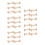 30Pcs Solid Wood Large Spools for Embroidery Crafts and Wire 9