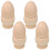 16Sets Unfinished Wood Egg Cup Holders Beige DIY Egg Storage Set 1
