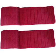 2X 120x40cm alfombra de manta absorbente antideslizante de espuma viscoelastica de cocina dormitorio roja