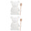 2Sets Bear Shape Ceramic Honey Jars with Wooden Mixing Dipper Stick 7