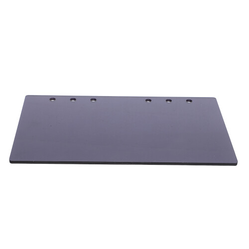 2Pcs Acrylic A6 Loose Leaf Binder Cover Black Sturdy Reusable Notebook