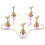 3Sets Acrylic Nail Practice Rack Blue Nail Display Stand for Beginners 2