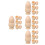 16Sets Unfinished Wood Egg Cup Holders Beige DIY Egg Storage Set 5