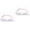 2Pcs Adjustable White Pet Collars Wing Style Dog and Cat Neck Decor 7