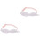 2Pcs Adjustable White Pet Collars Wing Style Dog and Cat Neck Decor 8