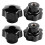 10 pieces Black star grip knobs, female thread diameter 8mm,  diameter 40mm 1