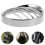 3Pcs Silver Plastic Motorcycle Headlight Protector Mesh Grill Cover 9