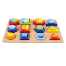 2Sets Speelgoed Voor Vroege Educatie, Kleurrijke Vormen