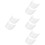 8Pcs White Plastic Baseball Cap Brim Insert Durable Hat Visor Shaper 7