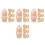 16Sets Unfinished Wood Egg Cup Holders Beige DIY Egg Storage Set 4