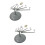 2Pcs Plastic Planetary Model Assorted Color Solar System Toy for Kids 6