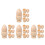 16Sets Unfinished Wood Egg Cup Holders Beige DIY Egg Storage Set 9