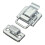 4X Metal snap finish Suitcase suitcase lock 30x43mm Silver 4