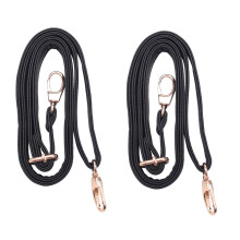 2X DIY Replacement Leather Bag Shoulder Strap Handle  Body Adjustable 140 x 2cm, Black