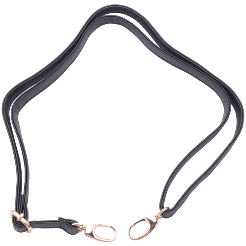2X DIY Replacement Leather Bag Shoulder Strap Handle  Body Adjustable 140 x 2cm, Black 2