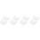 8Pcs White Plastic Baseball Cap Brim Insert Durable Hat Visor Shaper 5