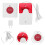 4Pcs Wireless Emergency Alert Devices White Call Buttons for Seniors 10