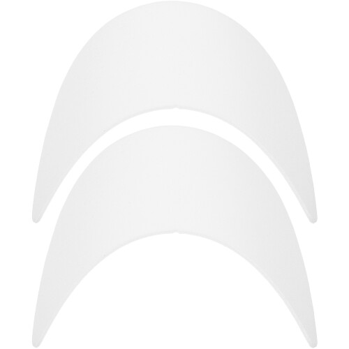 8Pcs White Plastic Baseball Cap Brim Insert Durable Hat Visor Shaper 1