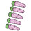 Multifunctionele wortelvorm potdekselhouder antislip-Roze 1