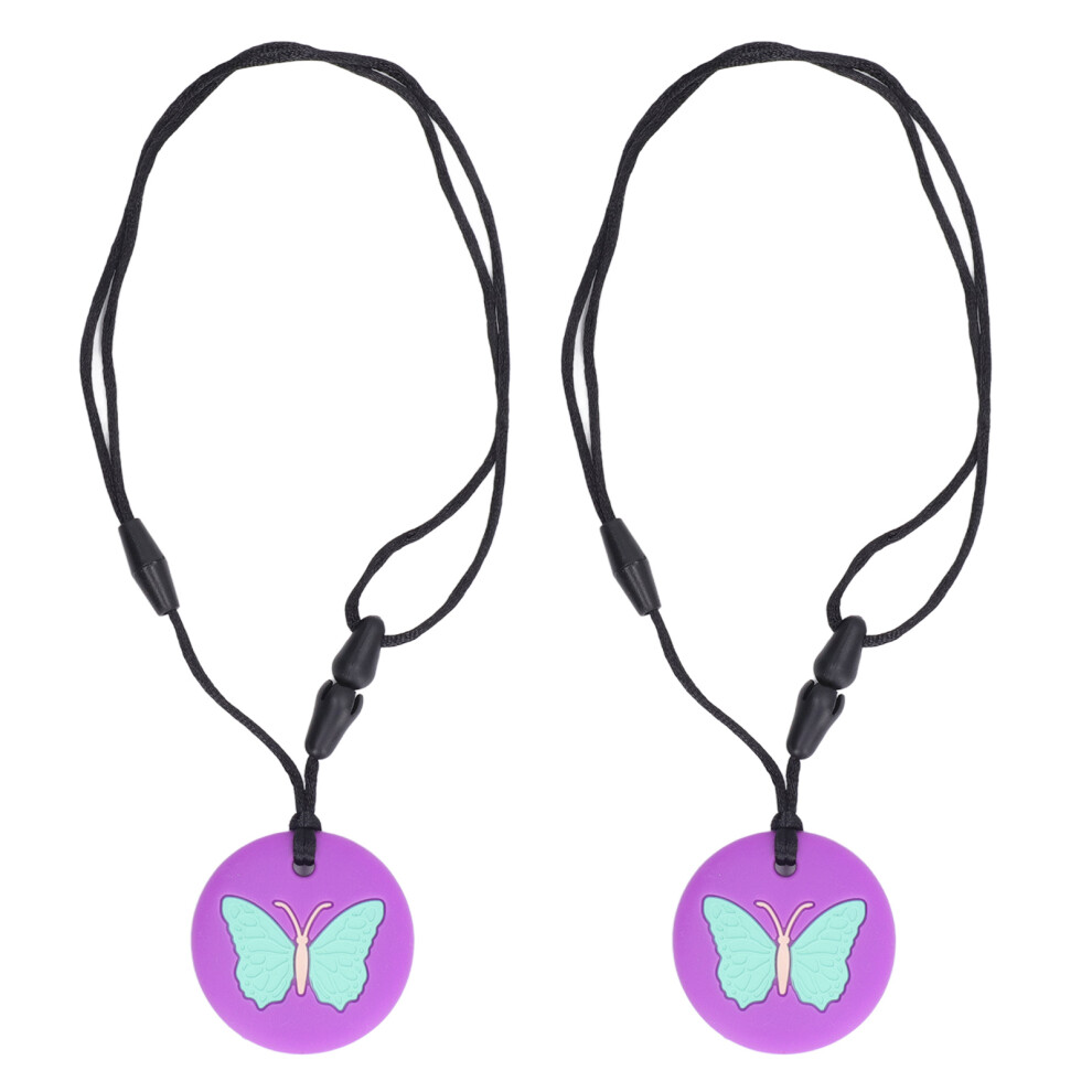 Teething Necklace Designed For Autism ADHD Oral Motor Sensory Chew Necklace Kids Boys Girls Safe Non Toxic BPA Free Silicone Adjustable Breakaway