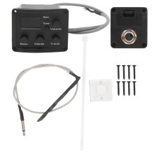 Avanceret ukulele-lydforbedring, let og holdbar piezo-pickup-forforstærker til equalizer-akustisk guitar, kromatisk tunersystem med LCD-display