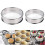 Pack de 8 anneaux à tartes à Double bords roulés, outil de 2