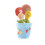 4er-Set Blumen-Messlöffel-Set aus Steingut. Schönes,-Blau 1