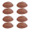 8Stk Simulation Brot Dunkelbraun PU Stable Dekoratives Kunstbrot Set 5