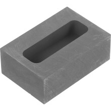 2Stk Graphit Gussformen Für Gold Silber Kupfer Labor Schwarz