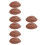 8Stk Simulation Brot Dunkelbraun PU Stable Dekoratives Kunstbrot Set 10