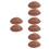 8Stk Simulation Brot Dunkelbraun PU Stable Dekoratives Kunstbrot Set 4