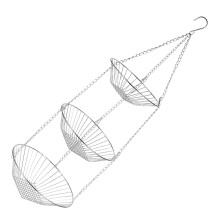 Platzsparender 3-lagiger Hängeaufbewahrungskorb für-1 Packung