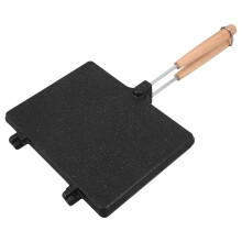 Outdoor Sandwich Toaster Aluminium Pfanne Mit Holzgriff