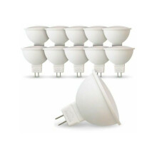 Ampoules LED MR16 à faible consommation, longue durée de vie, non dimmables, installation facile, culot GU5.3, lumière blanche neutre 4000K,