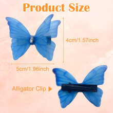 Accessoires pour cheveux papillons colorés, pinces à cheveux légères avec ailes mobiles pour une utilisation facile, 12 pinces de tailles