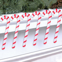 Opblaasbare zuurstokken, klassieke kerstdecoratie voor in het zwembad en buiten, gemakkelijk op te blazen en leeg te laten lopen, levendige