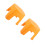 2Pièces Enfant Orange Pour Bain Chaussures 6